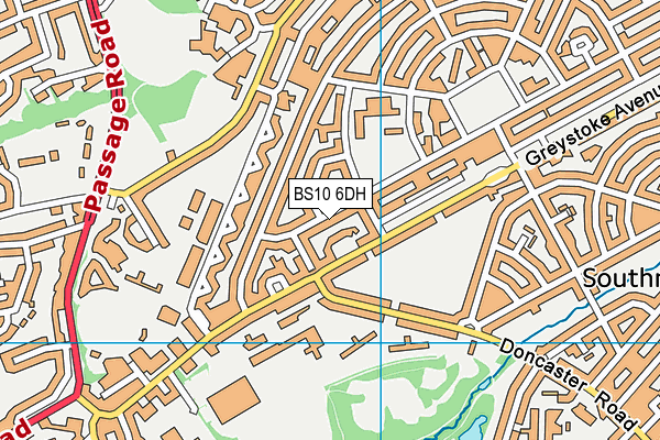 BS10 6DH map - OS VectorMap District (Ordnance Survey)