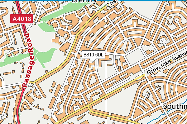 BS10 6DL map - OS VectorMap District (Ordnance Survey)