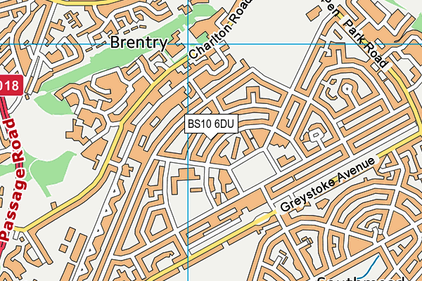 BS10 6DU map - OS VectorMap District (Ordnance Survey)