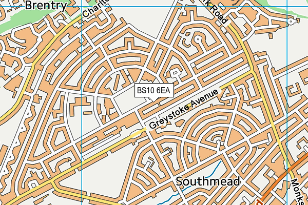 BS10 6EA map - OS VectorMap District (Ordnance Survey)