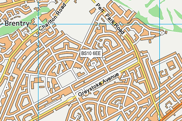 BS10 6EE map - OS VectorMap District (Ordnance Survey)