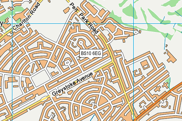 BS10 6EG map - OS VectorMap District (Ordnance Survey)