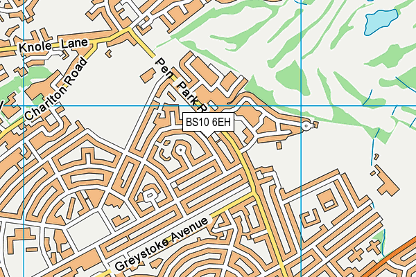 BS10 6EH map - OS VectorMap District (Ordnance Survey)