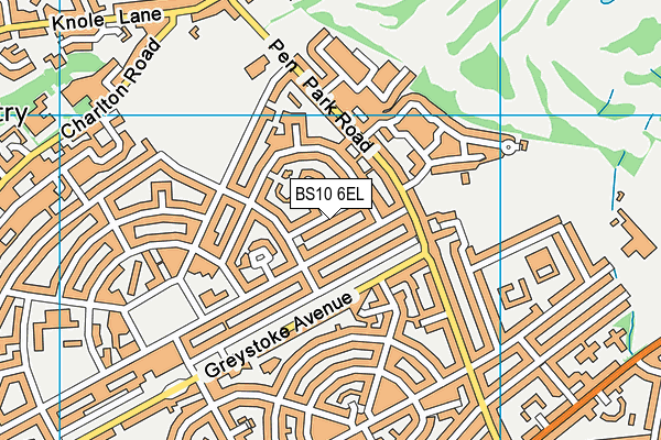BS10 6EL map - OS VectorMap District (Ordnance Survey)