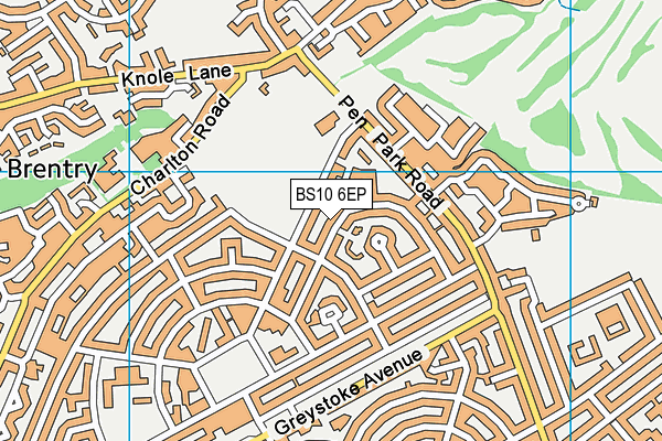 BS10 6EP map - OS VectorMap District (Ordnance Survey)