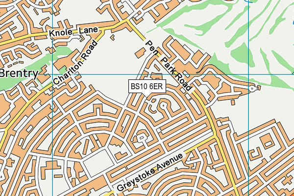 BS10 6ER map - OS VectorMap District (Ordnance Survey)