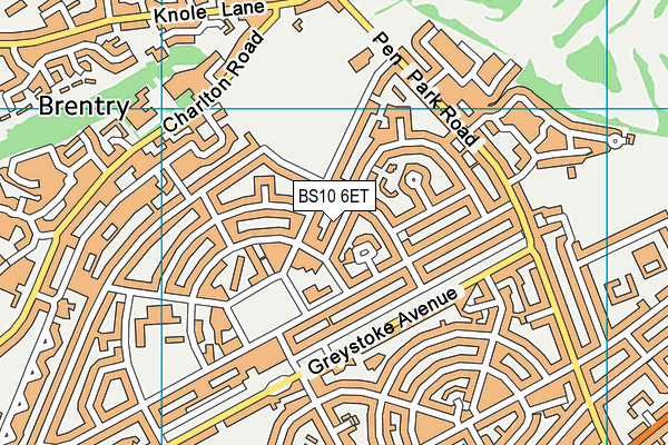 BS10 6ET map - OS VectorMap District (Ordnance Survey)