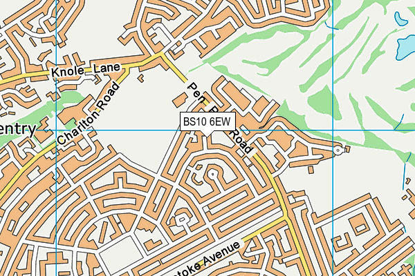 BS10 6EW map - OS VectorMap District (Ordnance Survey)