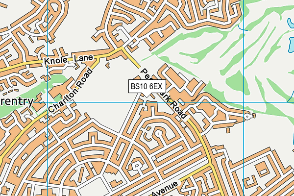 BS10 6EX map - OS VectorMap District (Ordnance Survey)