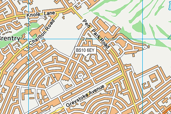 BS10 6EY map - OS VectorMap District (Ordnance Survey)