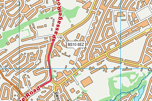 BS10 6EZ map - OS VectorMap District (Ordnance Survey)