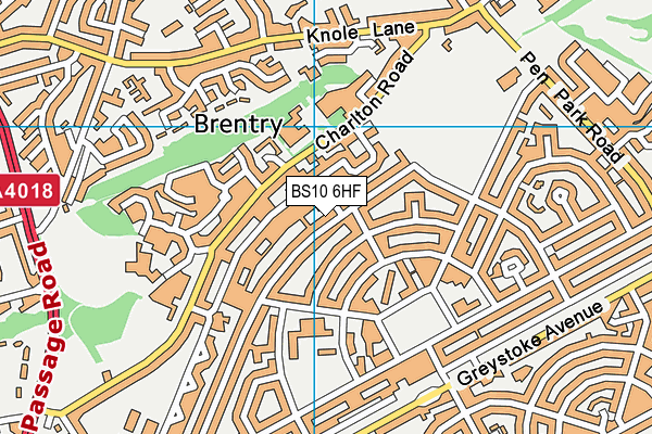 BS10 6HF map - OS VectorMap District (Ordnance Survey)