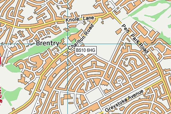 BS10 6HG map - OS VectorMap District (Ordnance Survey)
