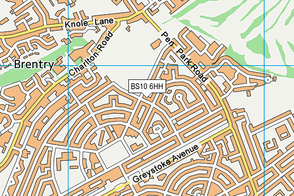 BS10 6HH map - OS VectorMap District (Ordnance Survey)