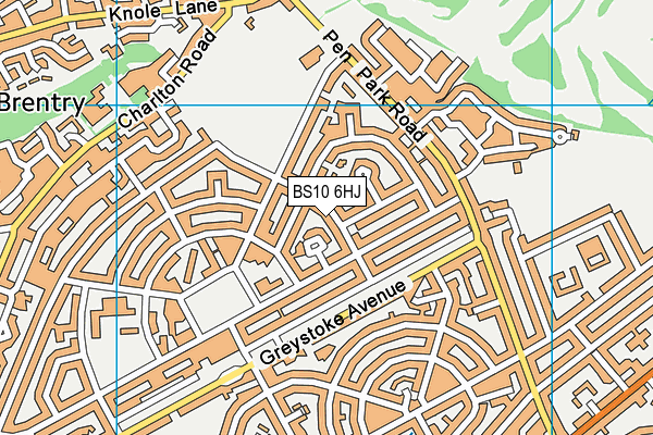 BS10 6HJ map - OS VectorMap District (Ordnance Survey)