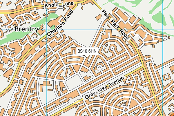 BS10 6HN map - OS VectorMap District (Ordnance Survey)