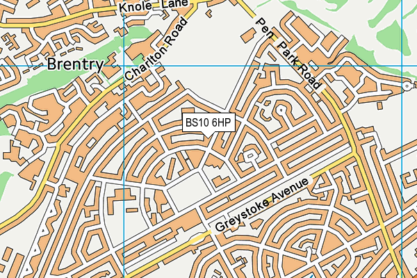 BS10 6HP map - OS VectorMap District (Ordnance Survey)