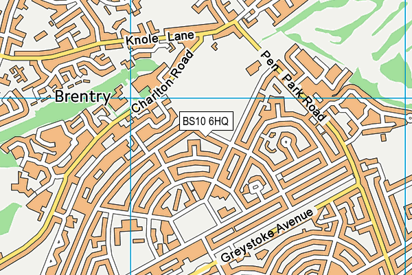 BS10 6HQ map - OS VectorMap District (Ordnance Survey)