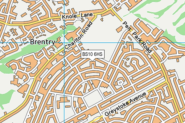 BS10 6HS map - OS VectorMap District (Ordnance Survey)