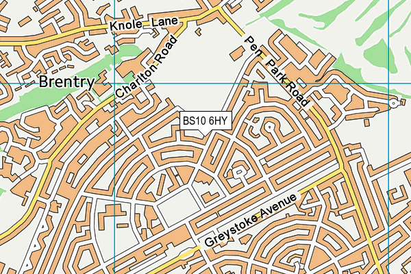 BS10 6HY map - OS VectorMap District (Ordnance Survey)