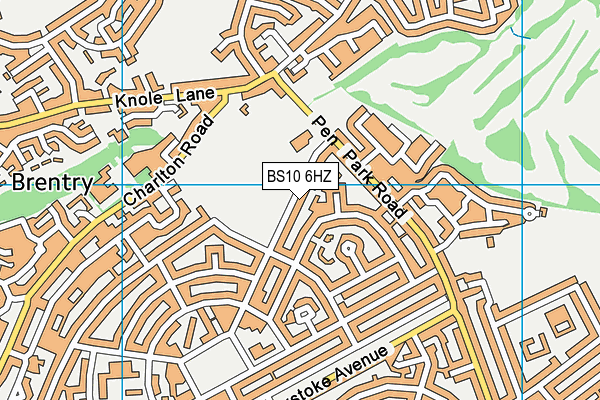 BS10 6HZ map - OS VectorMap District (Ordnance Survey)