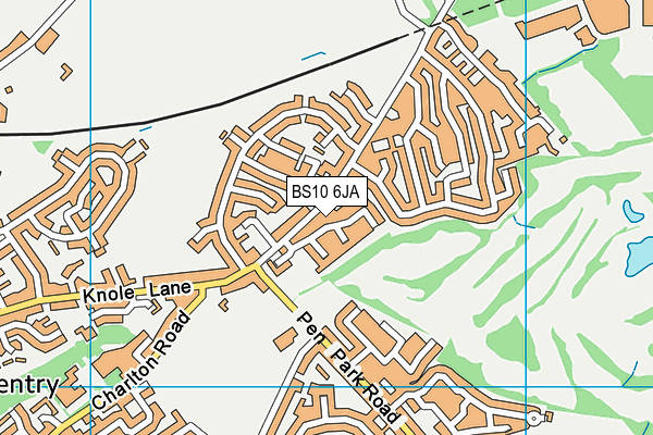 BS10 6JA map - OS VectorMap District (Ordnance Survey)