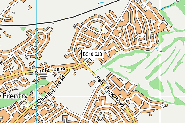 BS10 6JB map - OS VectorMap District (Ordnance Survey)