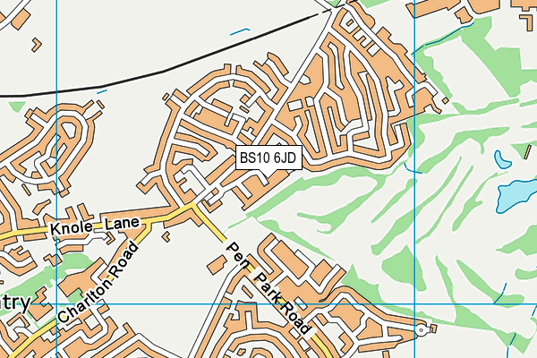 BS10 6JD map - OS VectorMap District (Ordnance Survey)