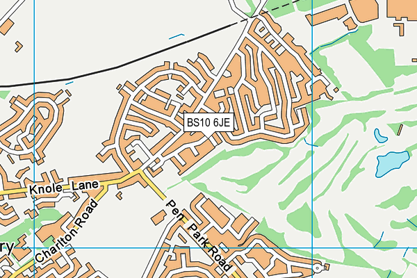 BS10 6JE map - OS VectorMap District (Ordnance Survey)