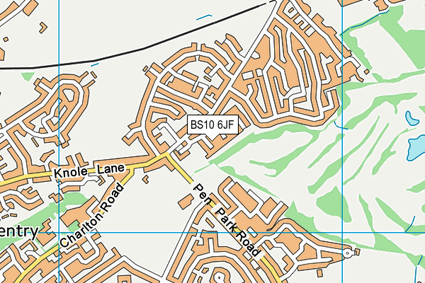 BS10 6JF map - OS VectorMap District (Ordnance Survey)
