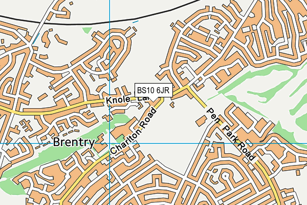 BS10 6JR map - OS VectorMap District (Ordnance Survey)
