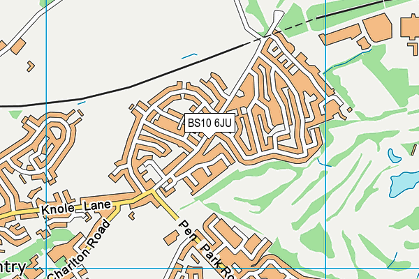 BS10 6JU map - OS VectorMap District (Ordnance Survey)