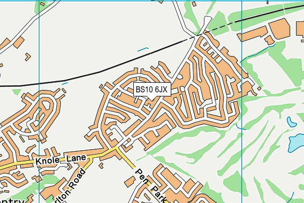 BS10 6JX map - OS VectorMap District (Ordnance Survey)