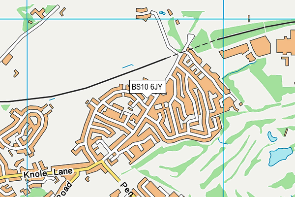 BS10 6JY map - OS VectorMap District (Ordnance Survey)