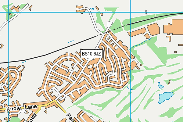BS10 6JZ map - OS VectorMap District (Ordnance Survey)