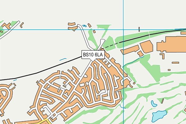 BS10 6LA map - OS VectorMap District (Ordnance Survey)