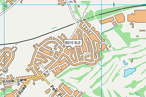 BS10 6LE map - OS VectorMap District (Ordnance Survey)