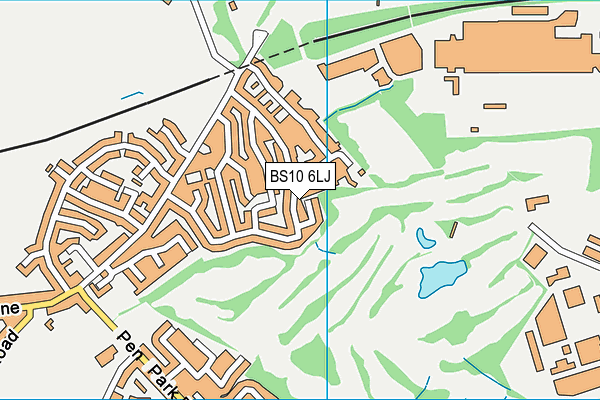 BS10 6LJ map - OS VectorMap District (Ordnance Survey)