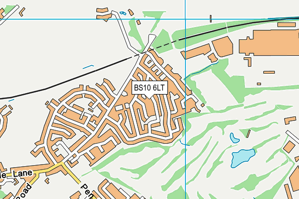 BS10 6LT map - OS VectorMap District (Ordnance Survey)