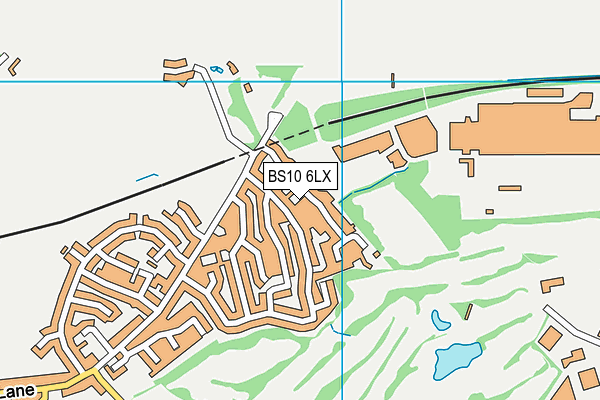 BS10 6LX map - OS VectorMap District (Ordnance Survey)