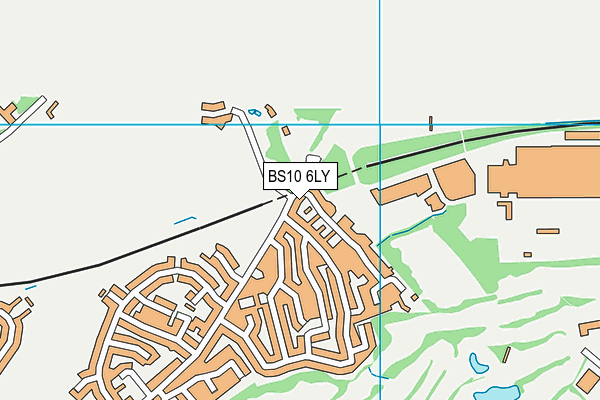 BS10 6LY map - OS VectorMap District (Ordnance Survey)