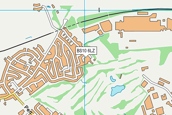 BS10 6LZ map - OS VectorMap District (Ordnance Survey)