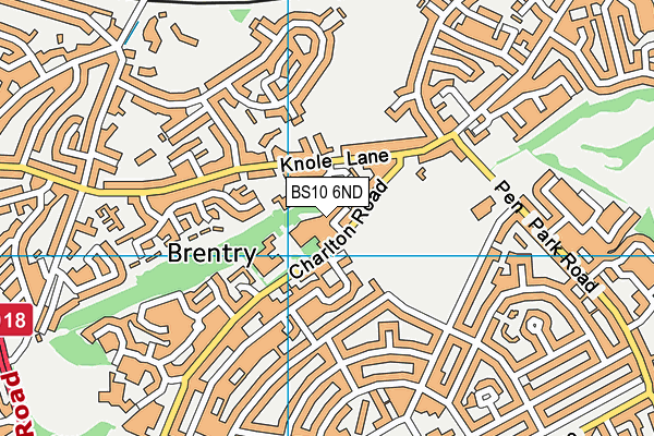 BS10 6ND map - OS VectorMap District (Ordnance Survey)