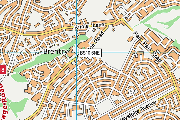 BS10 6NE map - OS VectorMap District (Ordnance Survey)