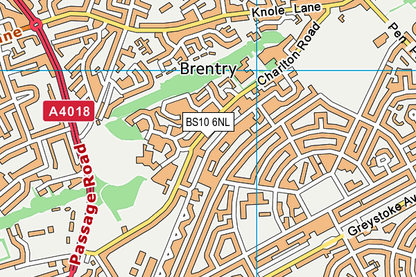 BS10 6NL map - OS VectorMap District (Ordnance Survey)