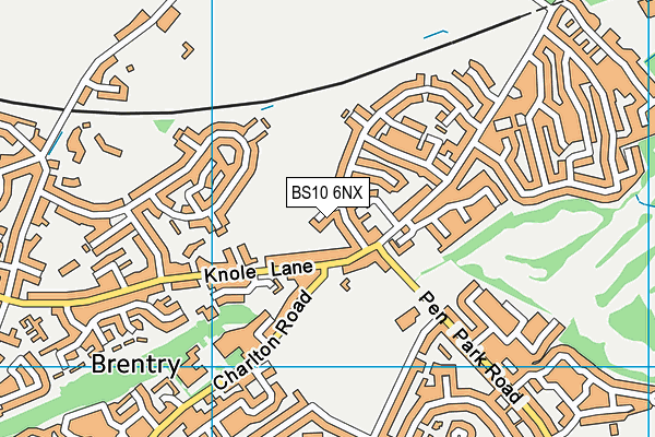 BS10 6NX map - OS VectorMap District (Ordnance Survey)
