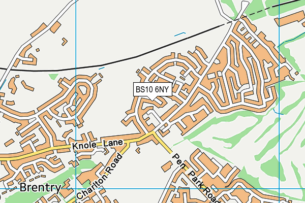 BS10 6NY map - OS VectorMap District (Ordnance Survey)