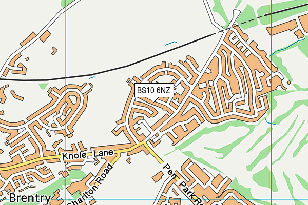 BS10 6NZ map - OS VectorMap District (Ordnance Survey)