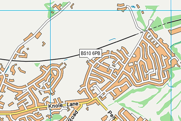 BS10 6PB map - OS VectorMap District (Ordnance Survey)