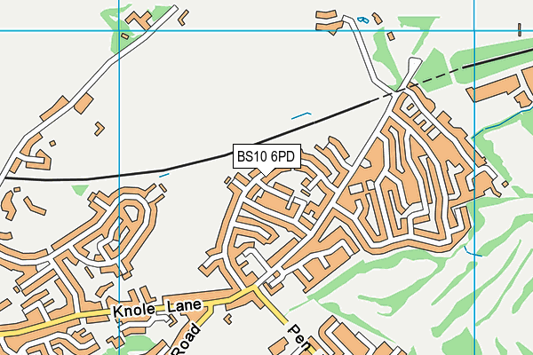 BS10 6PD map - OS VectorMap District (Ordnance Survey)
